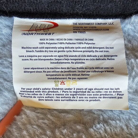 Northwest POLAR BEAR Sleepy Time Bear Plush Throw Blanket COLLIN BOGLE 49 x 59 - Picture 6 of 8